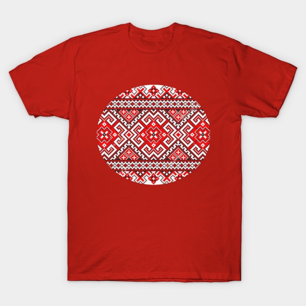 Slavic ethnic pattern T-Shirt by artbyluko